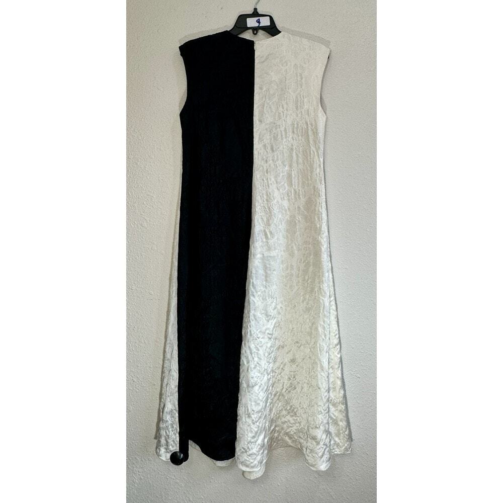PARTOW Dress Cream Black Sleeveless NWOT - Picture 3 of 4